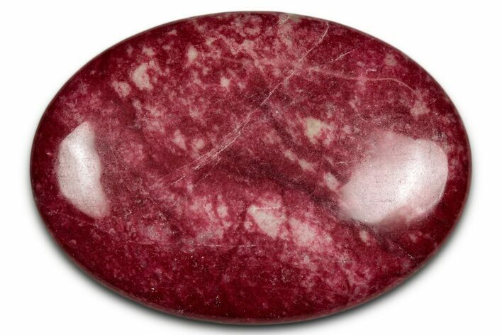 Vibrant Polished Thulite Stone - Trondheim, Norway #343909